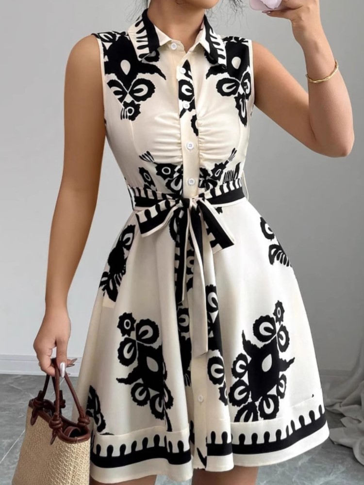 French Vintage Floral Midi Dress - Sommer Neue Mode Casual Kleid Für