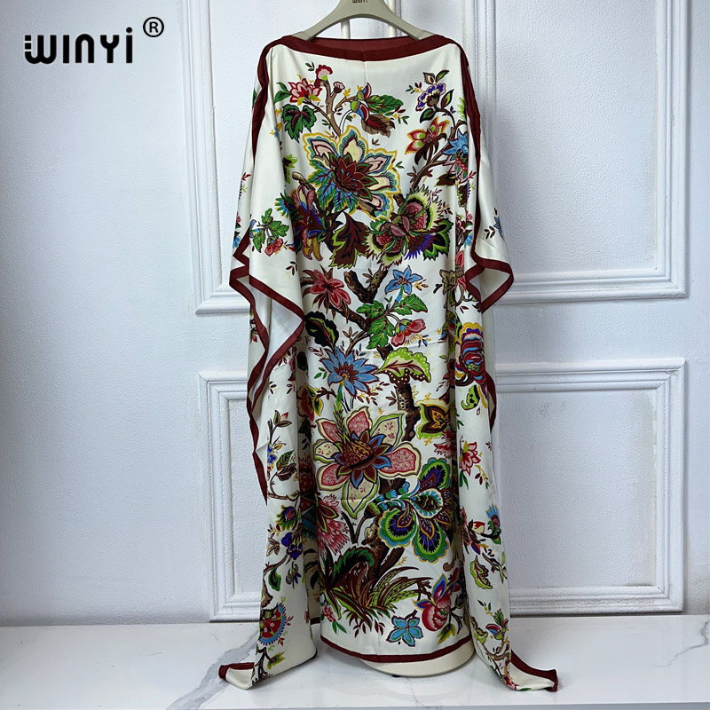 Boho Summer Beach Maxi Dress - WINYI Hochwertige Afrikanische Kleidung, Einheitsgröße, Damenmode,
