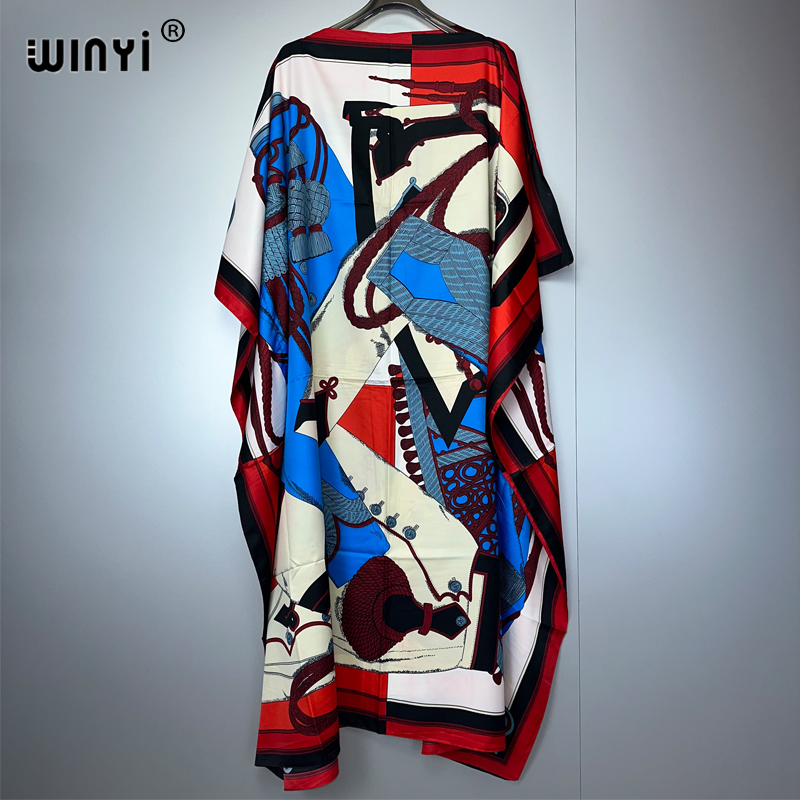 Boho Summer Beach Maxi Dress - WINYI Sommer Kaftan Afrikanische Frauen Boho