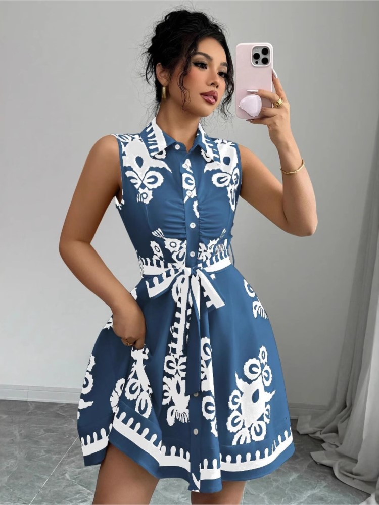 Sommer Neue Mode Casual Kleid  – French Vintage Floral Midi Dress Bewertung und Preis