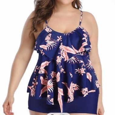 Tankini Damen Bikini Blumenmus – Tops Bewertung und Preis