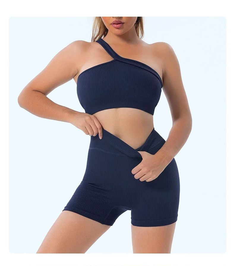 Gerippter Sport-BH für Damen,  – Seamless Ribbed Workout Tank Top Bewertung und Preis