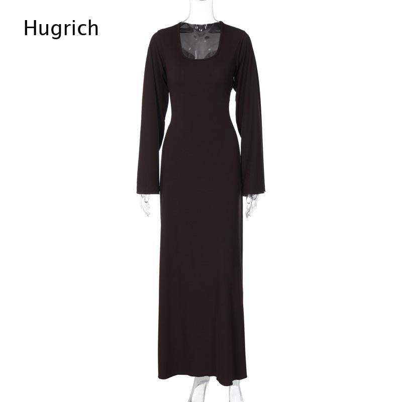 Elegantes geripptes Maxikleid  – Bodycon Long Sleeve Ribbed Dress Bewertung und Preis