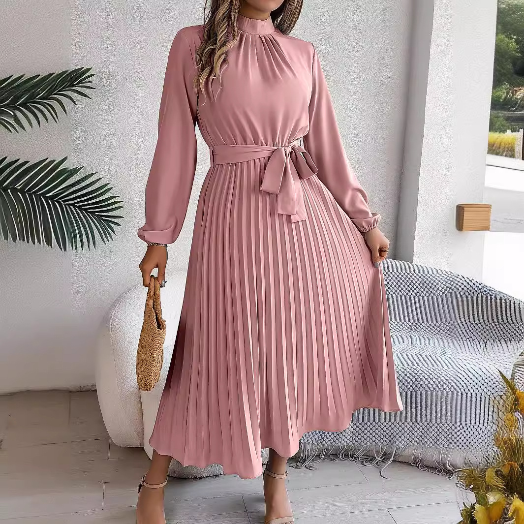 2025, elegante Langarm-Mode-Kl – French Vintage Floral Midi Dress Bewertung und Preis