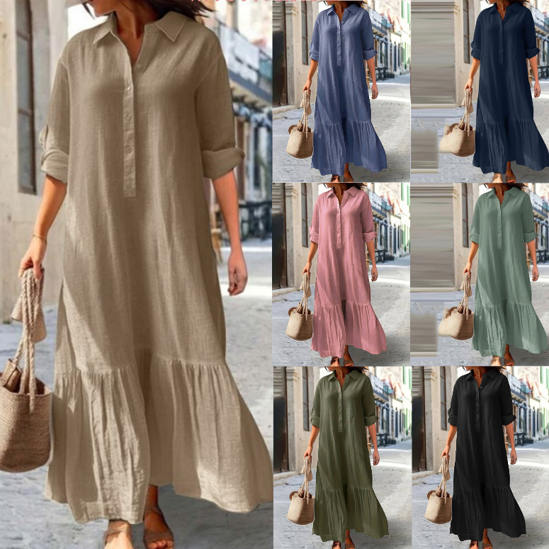 2025, Damen-Hemdkleid aus Lein – Casual Loose Linen Shirt Dress Bewertung und Preis