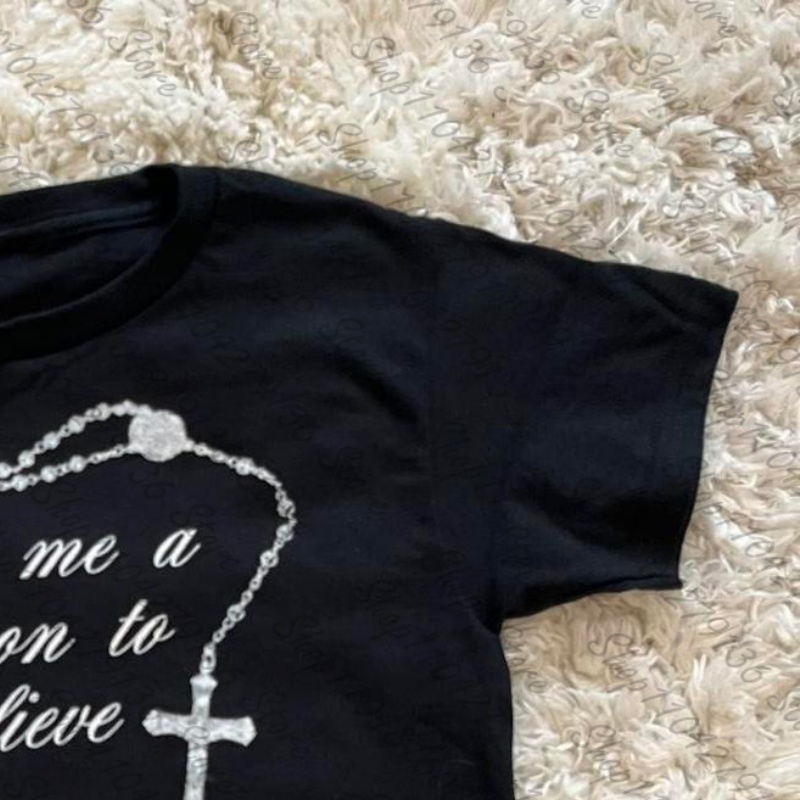 2000er Jahre Damenkleidung Y2K – Y2K Graphic Baby Tee Crop Bewertung und Preis