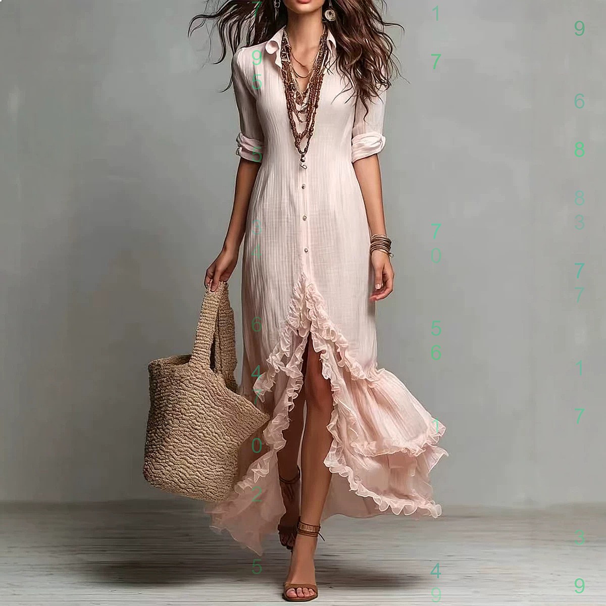 Kreuzgeschlitztes Baumwoll-Lei – Casual Loose Linen Shirt Dress Bewertung und Preis