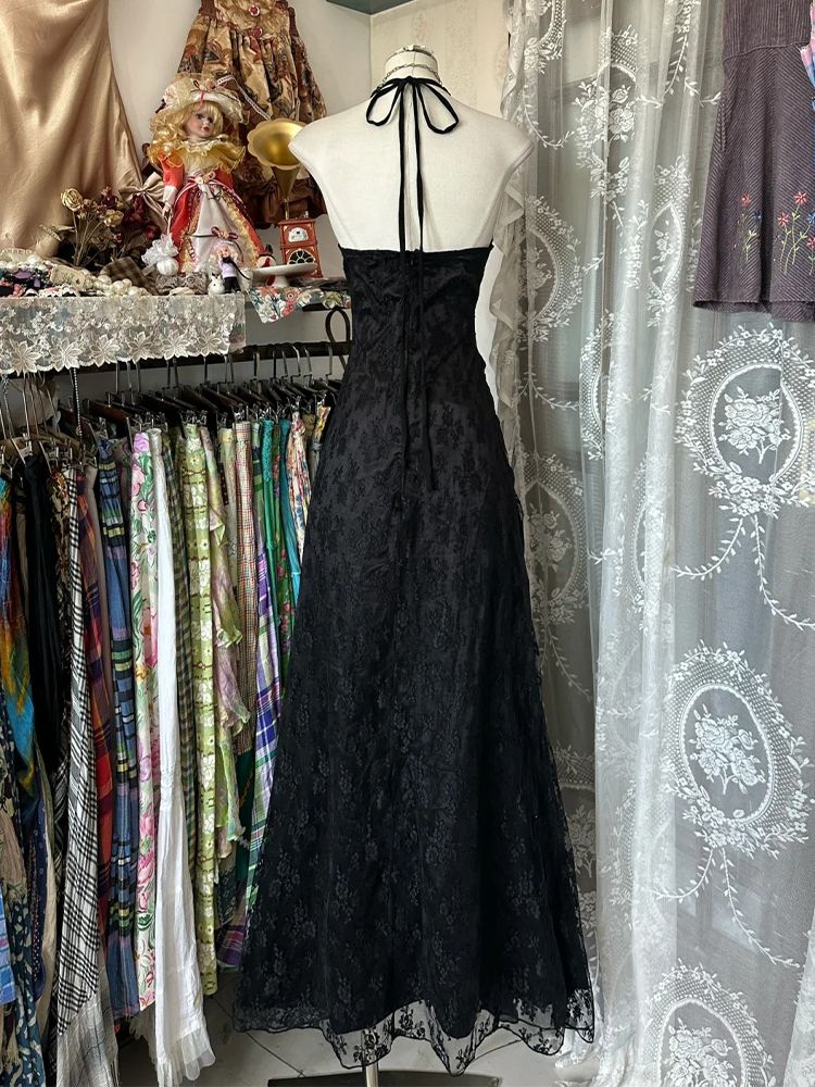 Y2k Vintage Neckholder Ärmello – Y2K Backless Halter Mini Dress Bewertung und Preis