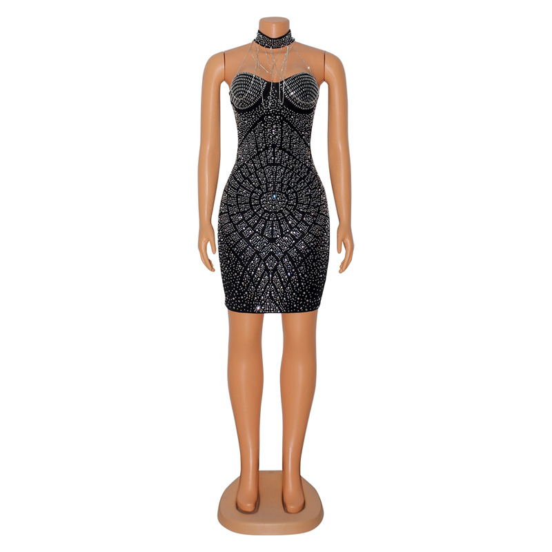 Doyerl Glitzerndes Strass-Diam – Sparkly Rhinestone Club Party Dress Bewertung und Preis