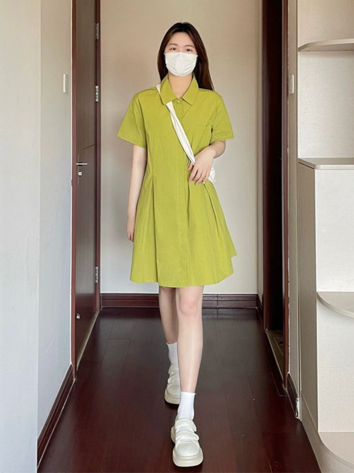 Übergröße Hemdkleid für Damen  – Korean Style A Line Shirt Dress Bewertung und Preis