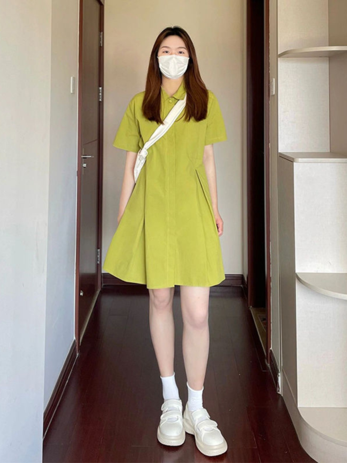 Übergröße Hemdkleid für Damen  – Korean Style A Line Shirt Dress Bewertung und Preis