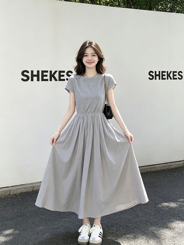 Übergröße Damen Koreanischer S – Korean Style A Line Shirt Dress Bewertung und Preis