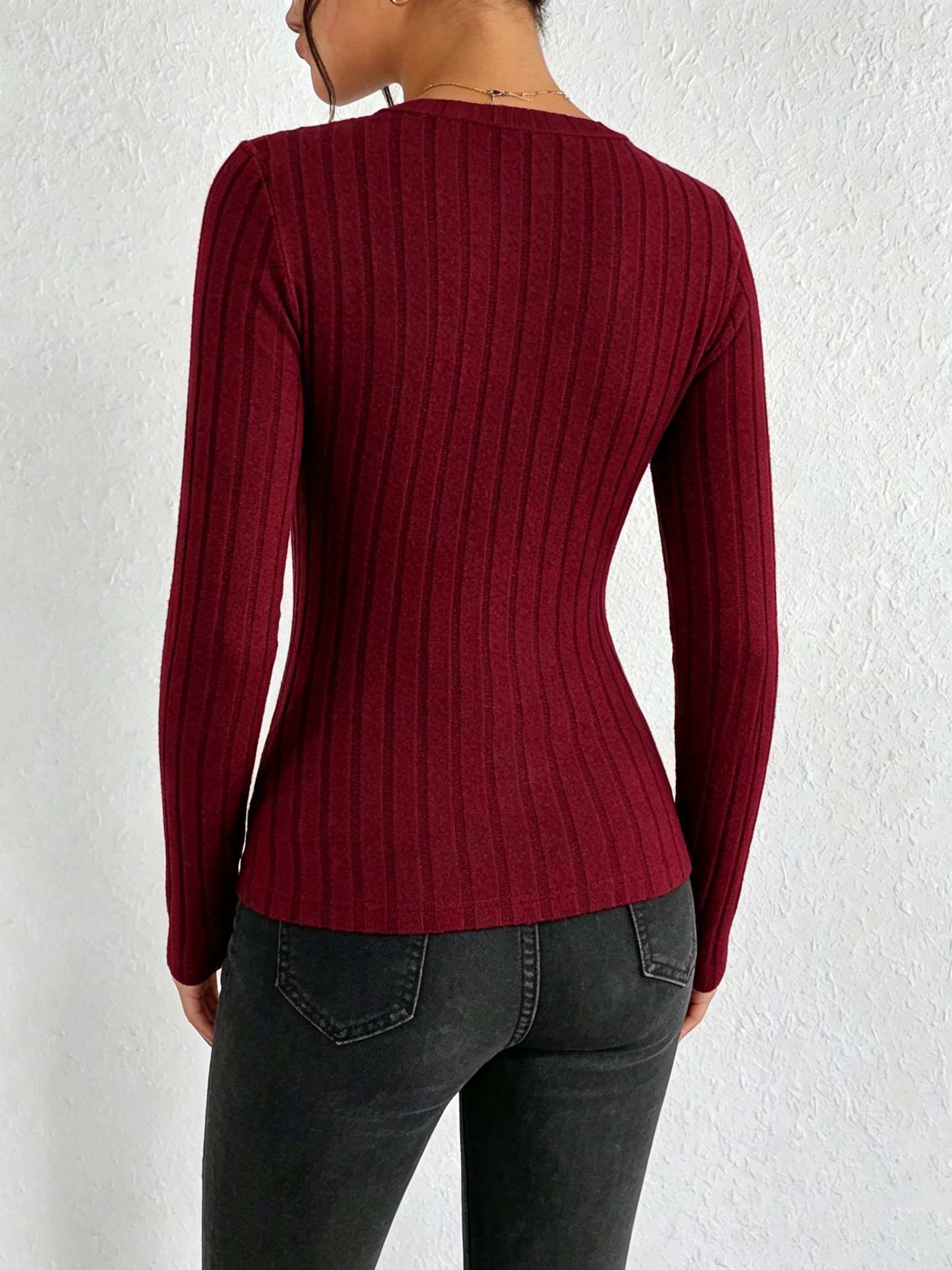 Damen-T-Shirt mit V-Ausschnitt – Blouses Bewertung und Preis