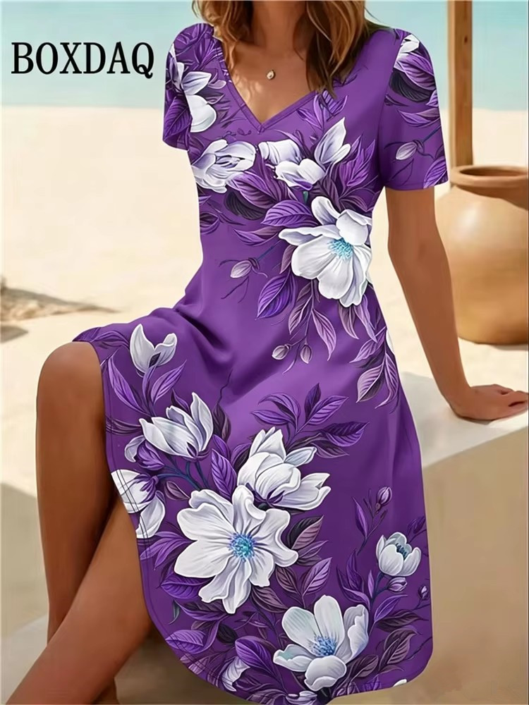 6XL Übergröße Damenkleider Som – Boho Summer Beach Maxi Dress Bewertung und Preis