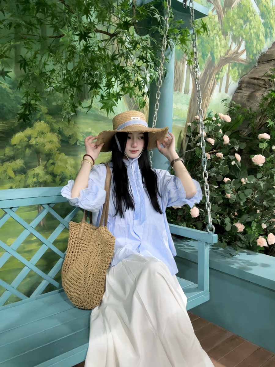 Übergrößen-Set für Damen: Blau – Korean Style A Line Shirt Dress Bewertung und Preis