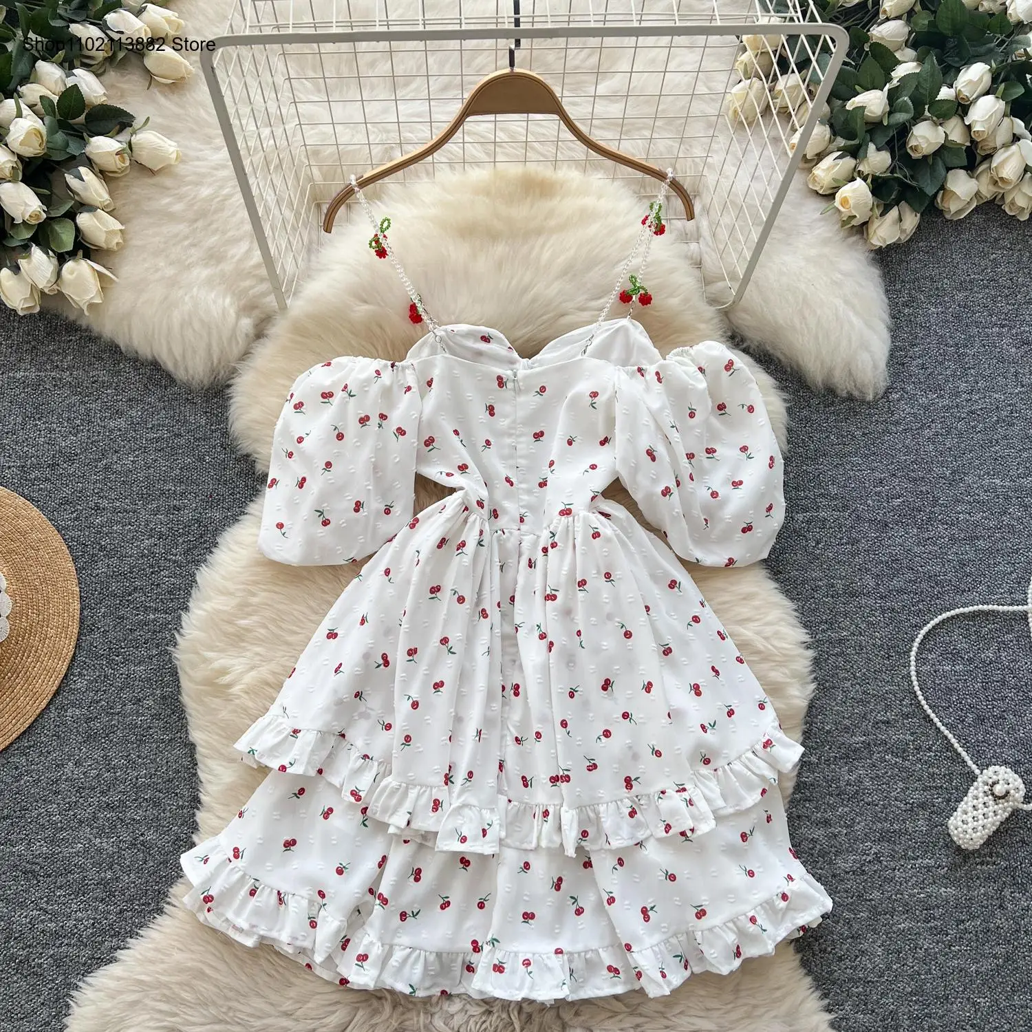 Puffärmel, schulterfrei, bedru – Off Shoulder Puff Sleeve Sundress Bewertung und Preis