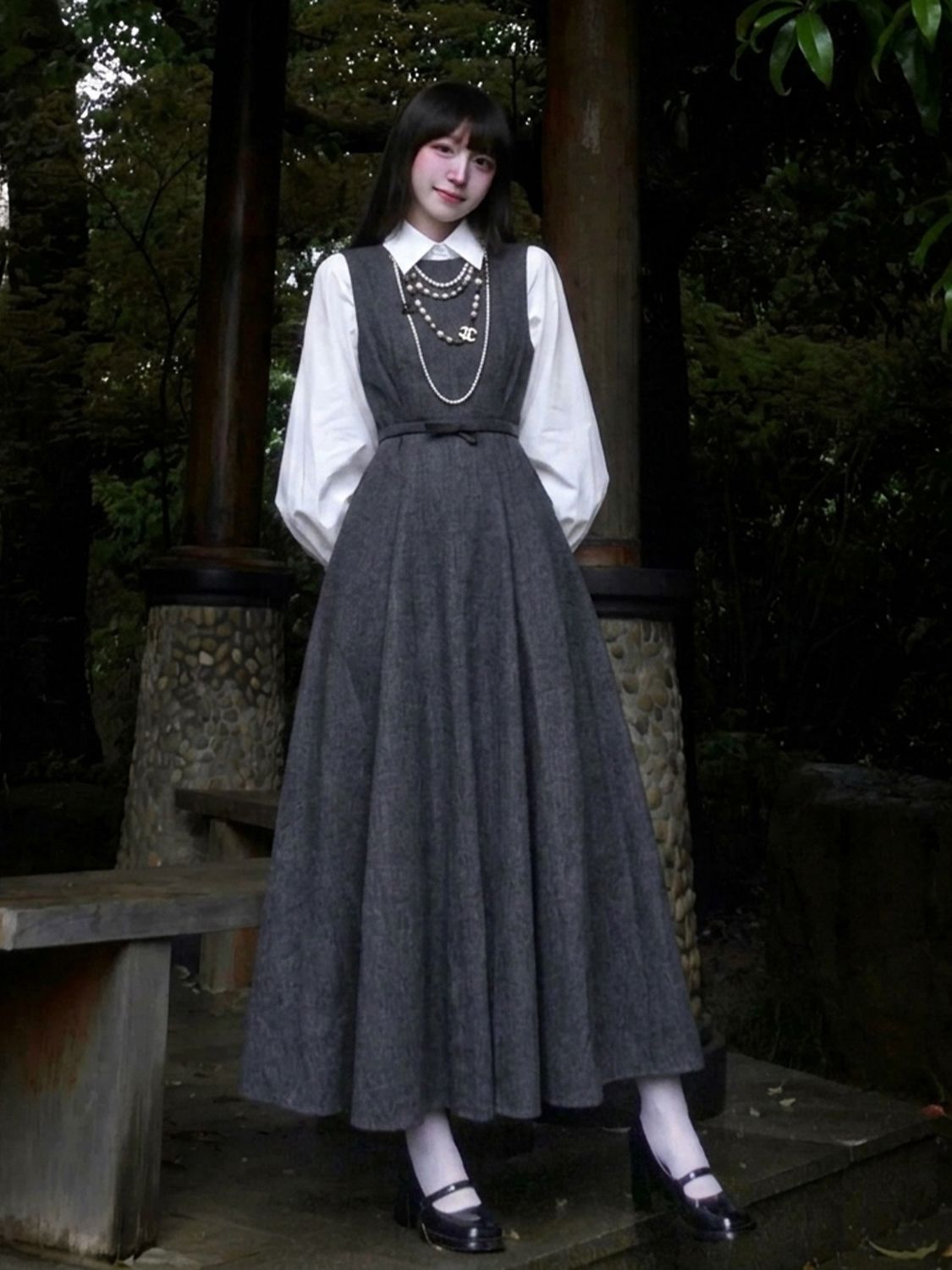 Koreanisches Hepburn-Stil 2-te – Korean Style A Line Shirt Dress Bewertung und Preis