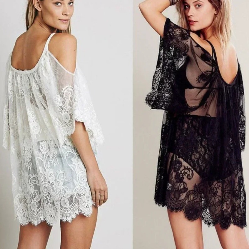 Damen Sexy Spitzen-Häkel-Stran – Boho Summer Beach Maxi Dress Bewertung und Preis