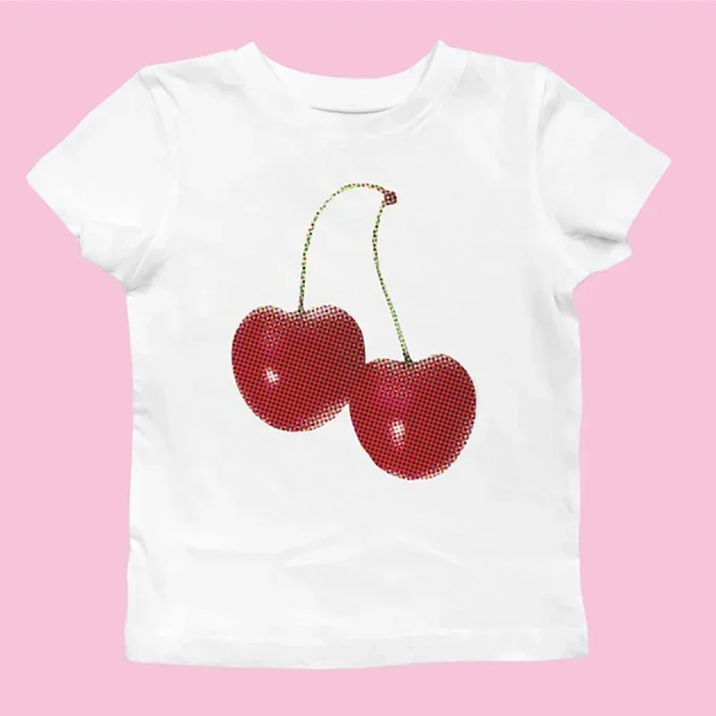Ästhetisches Sommer-Baby-T-Shi – Y2K Graphic Baby Tee Crop Bewertung und Preis
