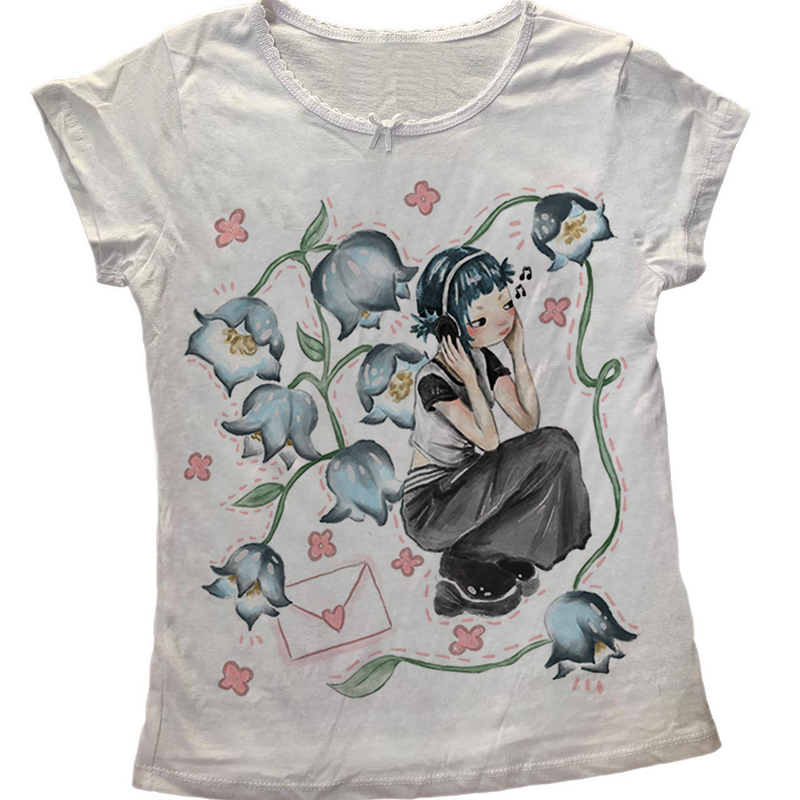 Y2K Koreanische Beliebte Kleid – Y2K Graphic Baby Tee Crop Bewertung und Preis