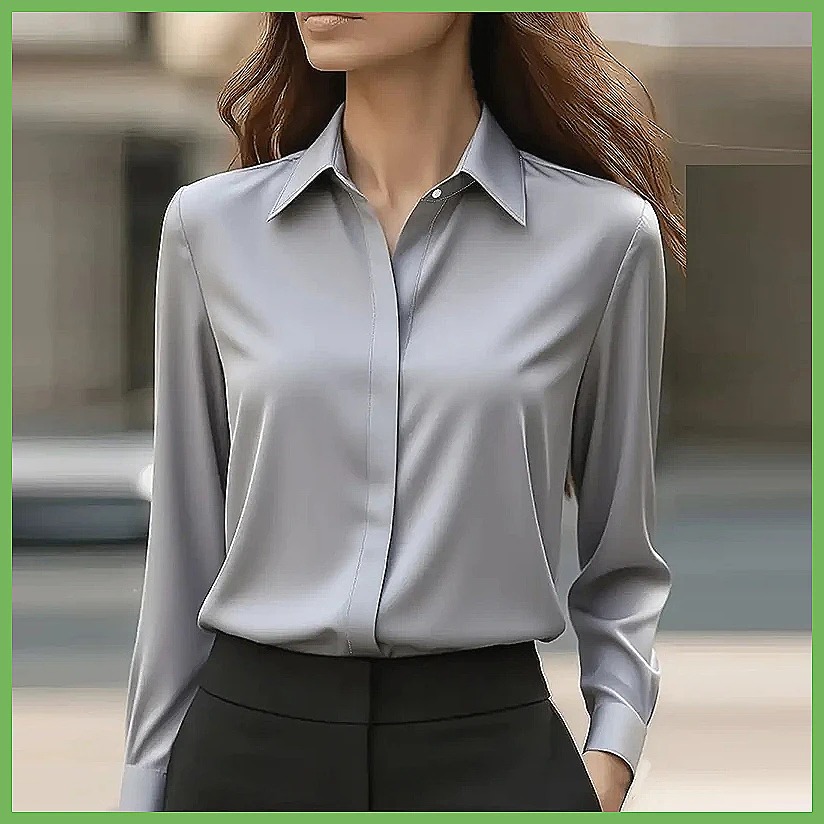 Neue Damen Büro-Bluse Langarm  – Blouses Bewertung und Preis