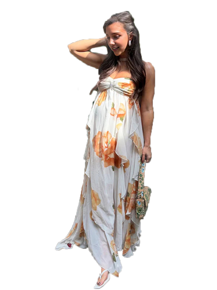 Boho Floral Umstands-Fotoshoot – Boho Summer Beach Maxi Dress Bewertung und Preis