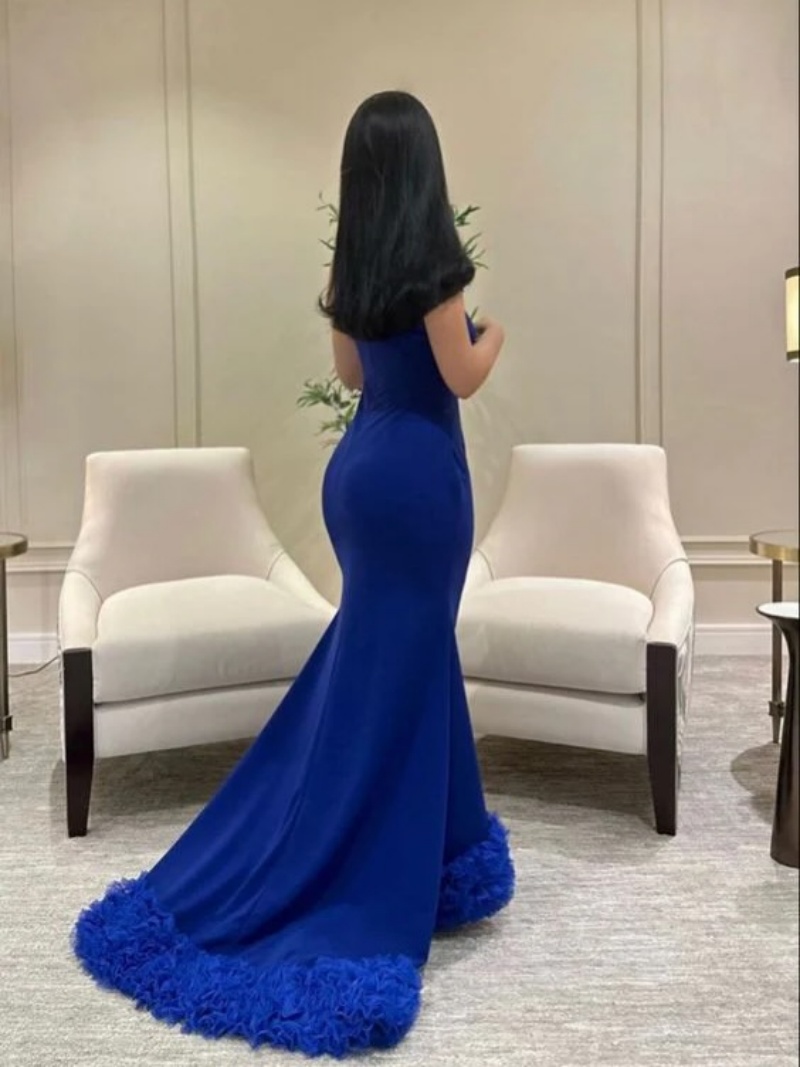 Maßgeschneiderte Luxuriöse Ele – Elegant Satin Evening Gown Split Bewertung und Preis