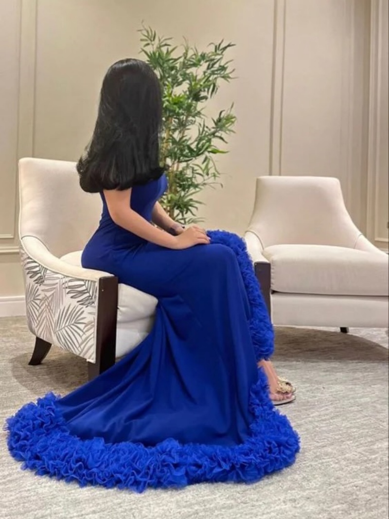 Maßgeschneiderte Luxuriöse Ele – Elegant Satin Evening Gown Split Bewertung und Preis