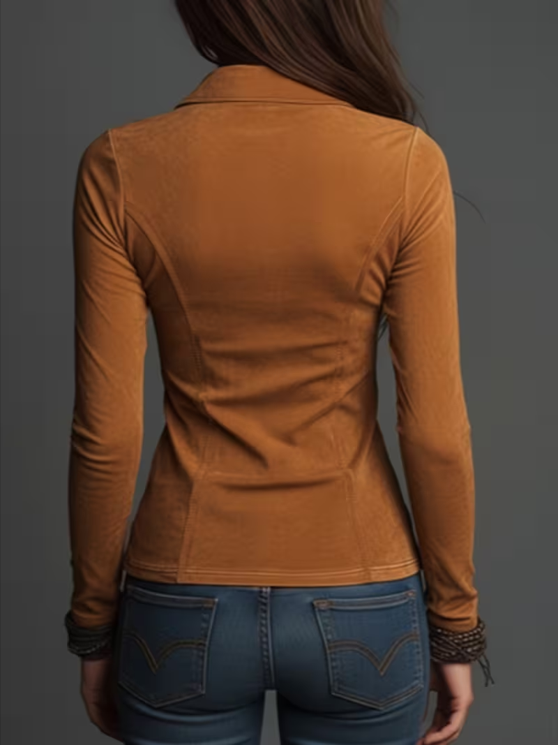 Damen Slim-Fit Hemdbluse mit R – Blouses Bewertung und Preis