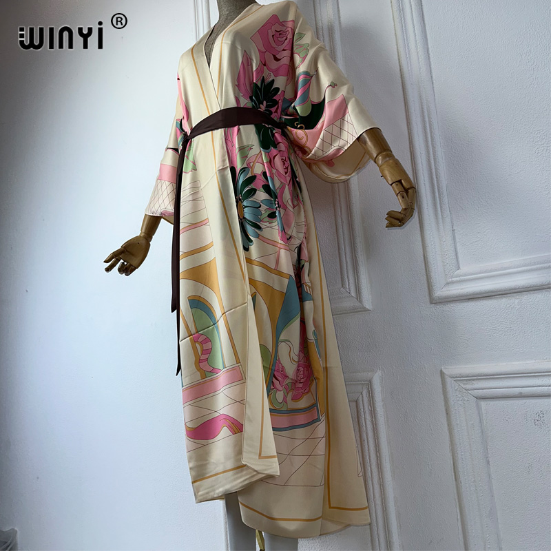 WINYI Sommer-Print Nahost-Kimo – Boho Summer Beach Maxi Dress Bewertung und Preis