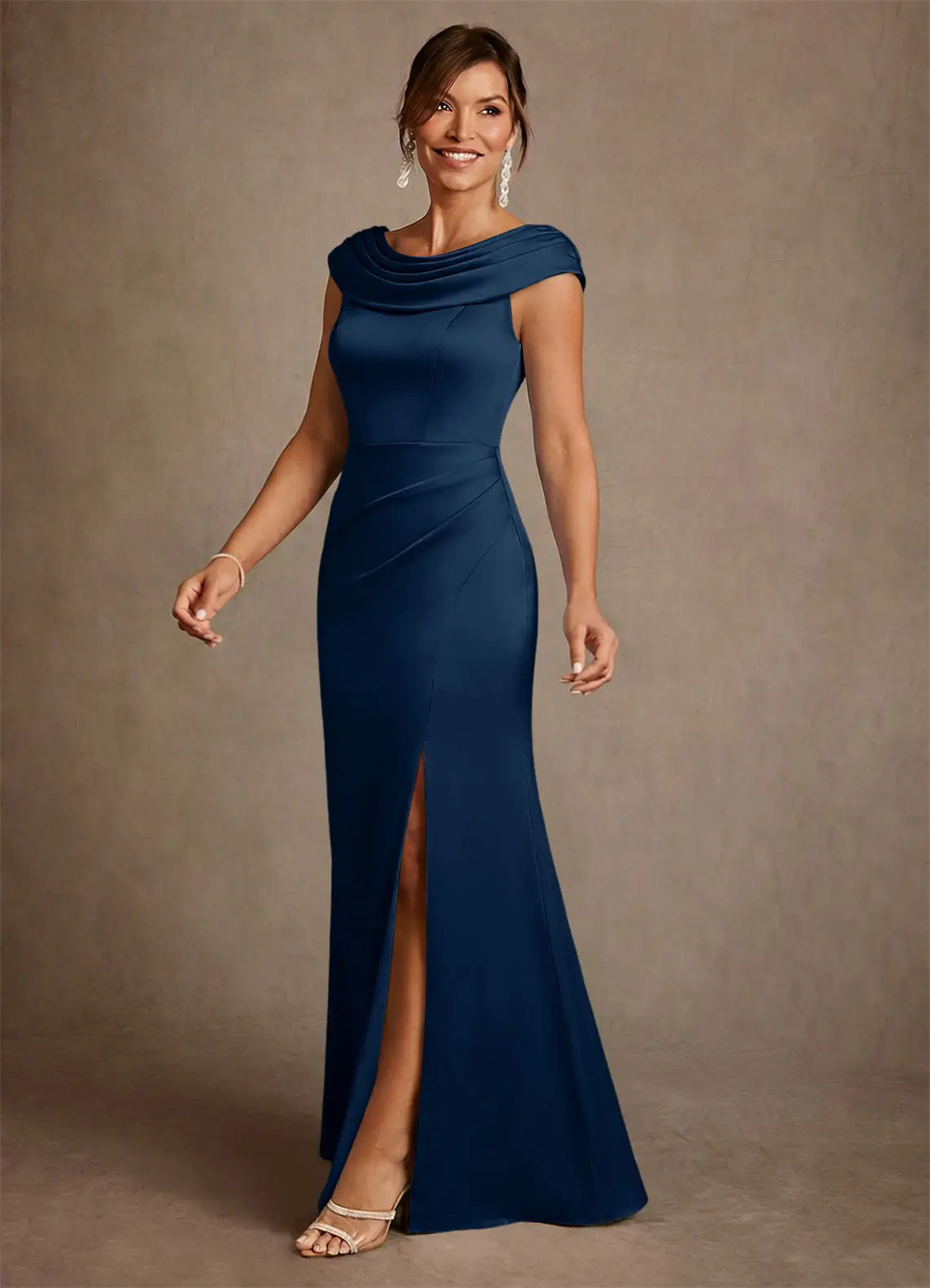 Mutterkleid, Kleider für die B – Elegant Satin Evening Gown Split Bewertung und Preis