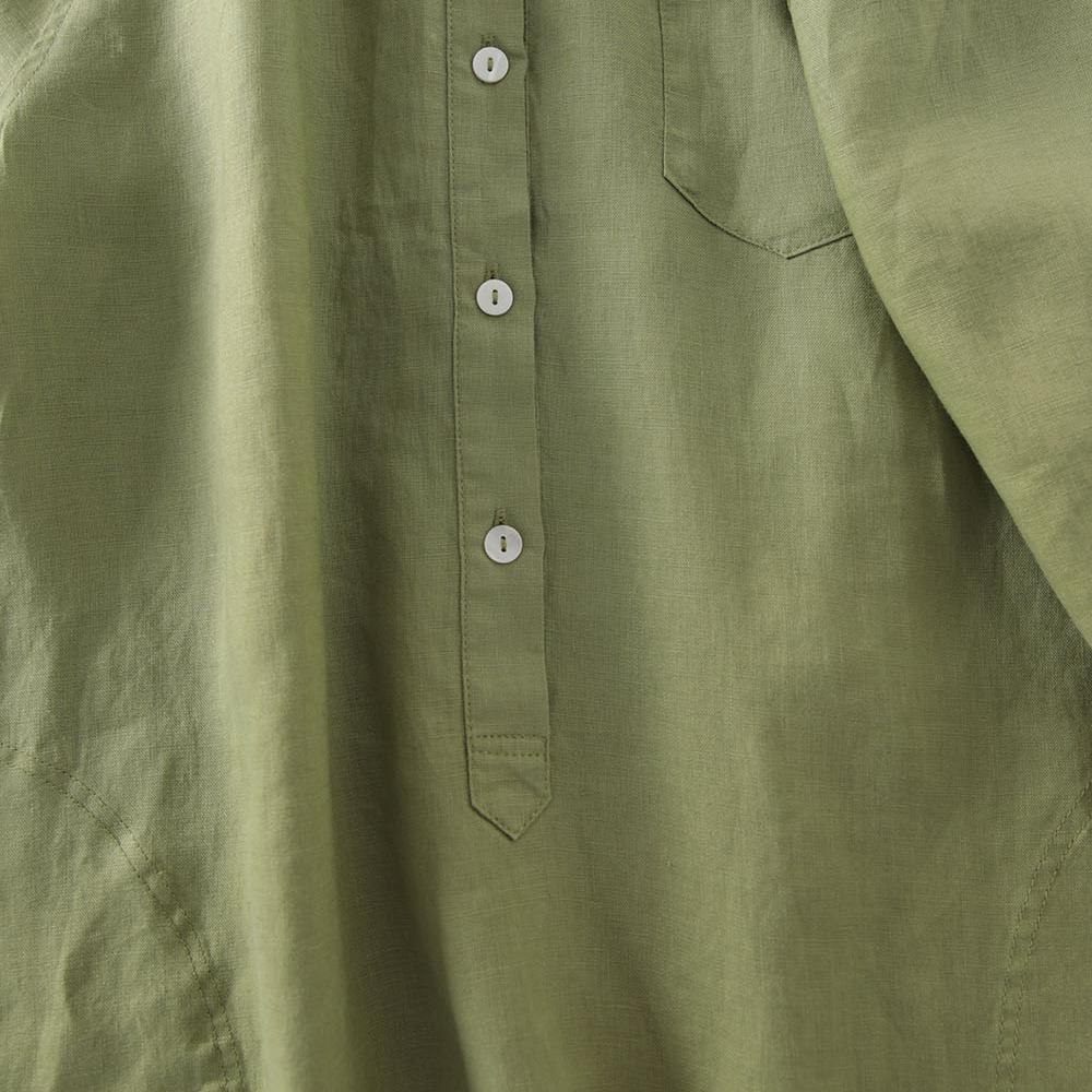 Outlet Japanischer Stil Leinen – Casual Loose Linen Shirt Dress Bewertung und Preis