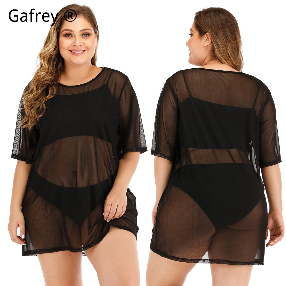 Übergröße Sexy Mesh-Strandklei – Sexy Mesh Sheer Bodycon Dress Bewertung und Preis