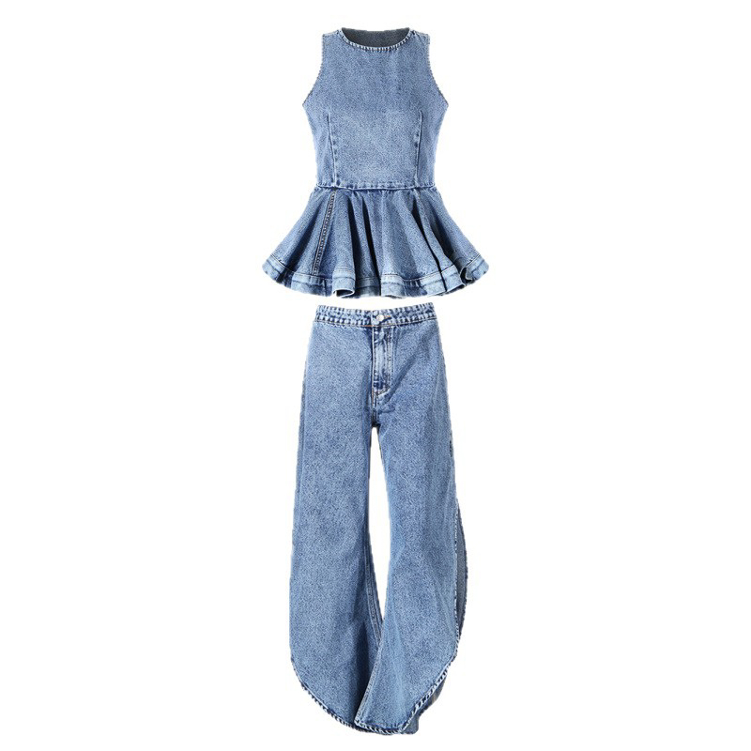 Y2K Damen Denim Zweiteiler Out – Jeans Bewertung und Preis