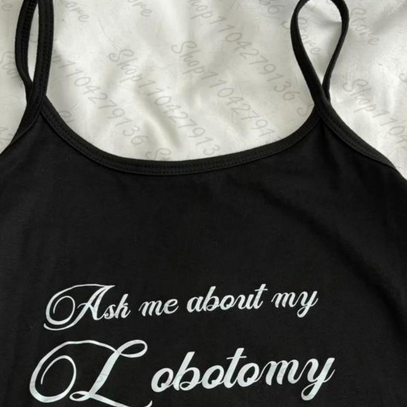 Vintage Punk Gothic Camisole T – Y2K Graphic Baby Tee Crop Bewertung und Preis