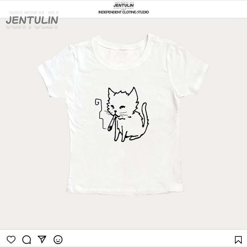 Koreanischer Y2K 90er Crop Top – Y2K Graphic Baby Tee Crop Bewertung und Preis