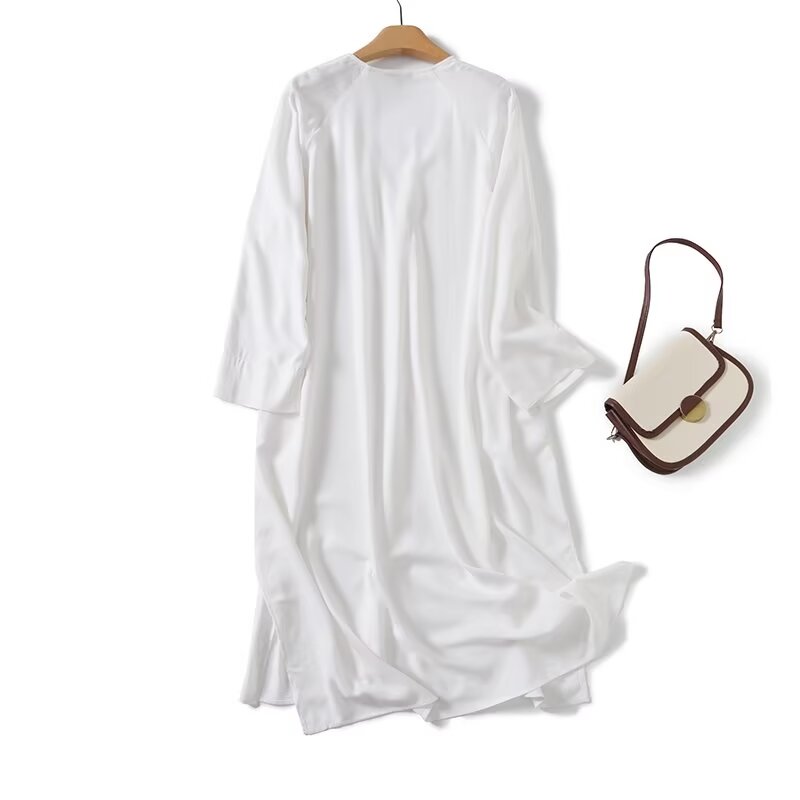 Dave & di marok kanis chen Ret – Casual Loose Linen Shirt Dress Bewertung und Preis