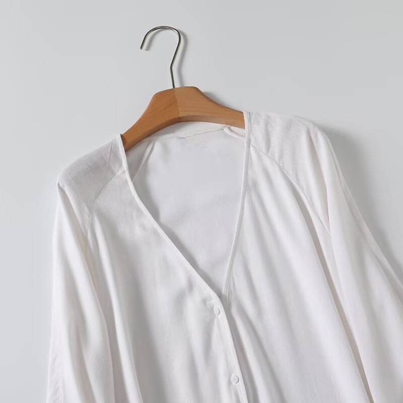 Dave & di marok kanis chen Ret – Casual Loose Linen Shirt Dress Bewertung und Preis