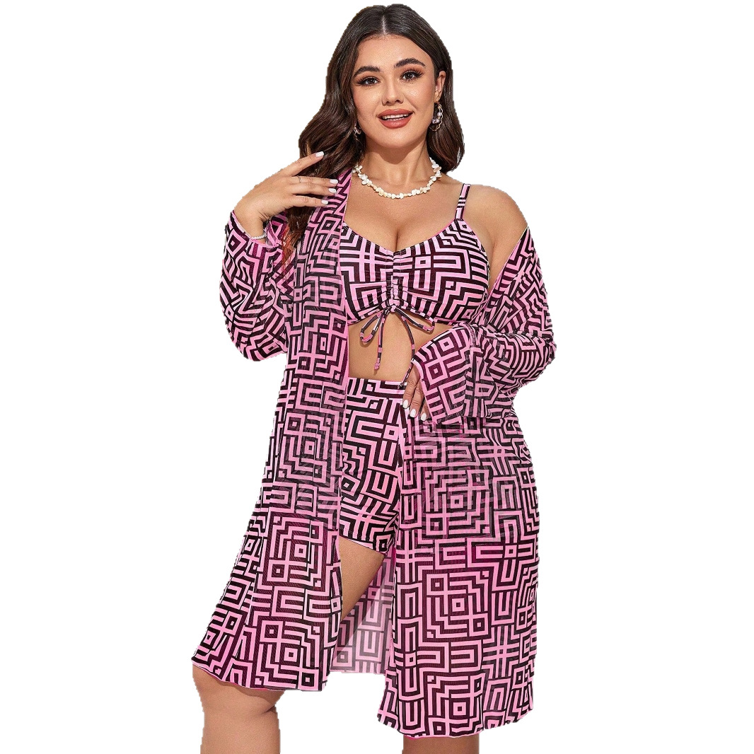 Plus-Size 3-teiliger Badeanzug – Tops Bewertung und Preis