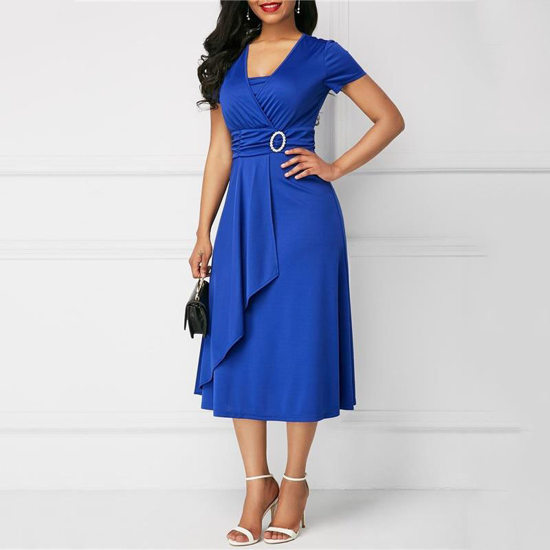 We.Fine Kleid Frauen Einfarbig – French Vintage Floral Midi Dress Bewertung und Preis