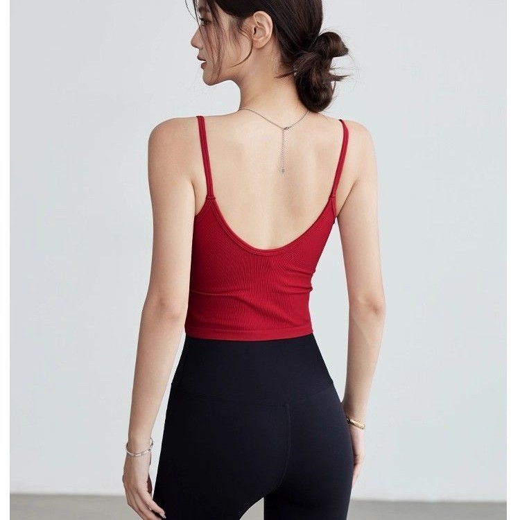 Nahtloses geripptes Yoga-Cami- – Seamless Ribbed Workout Tank Top Bewertung und Preis