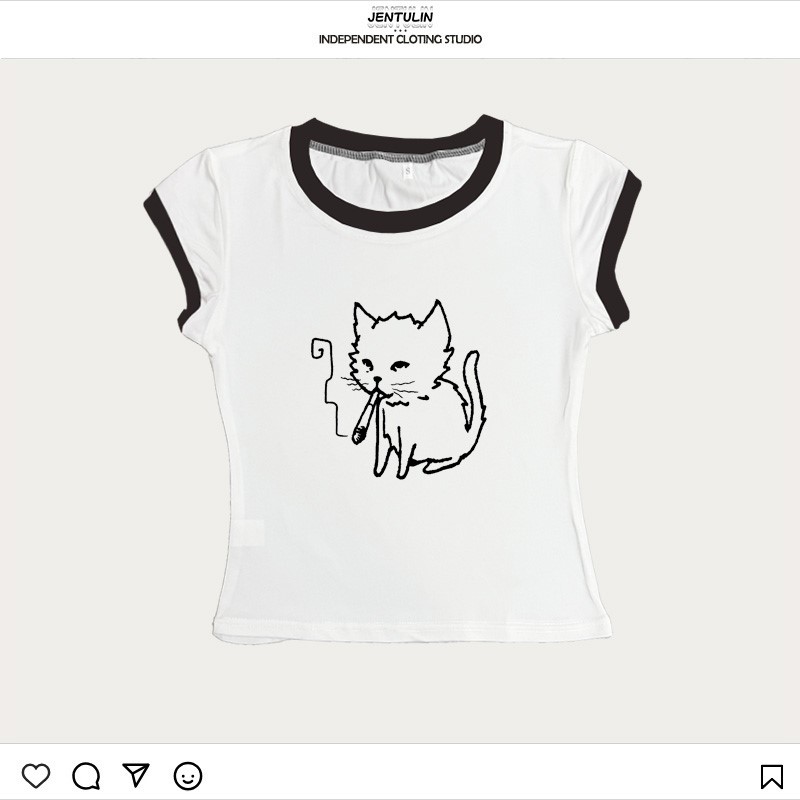 Korea-Style Y2K 90er Baby Tees – Y2K Graphic Baby Tee Crop Bewertung und Preis