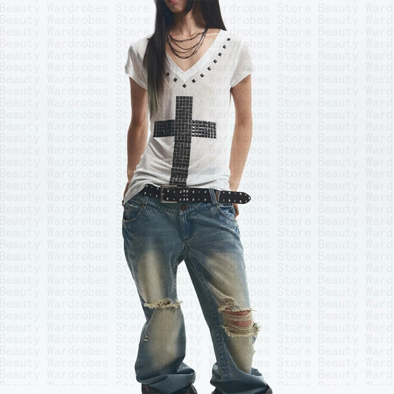 Rock Goth Einzigartiges Top Y2 – Y2K Graphic Baby Tee Crop Bewertung und Preis