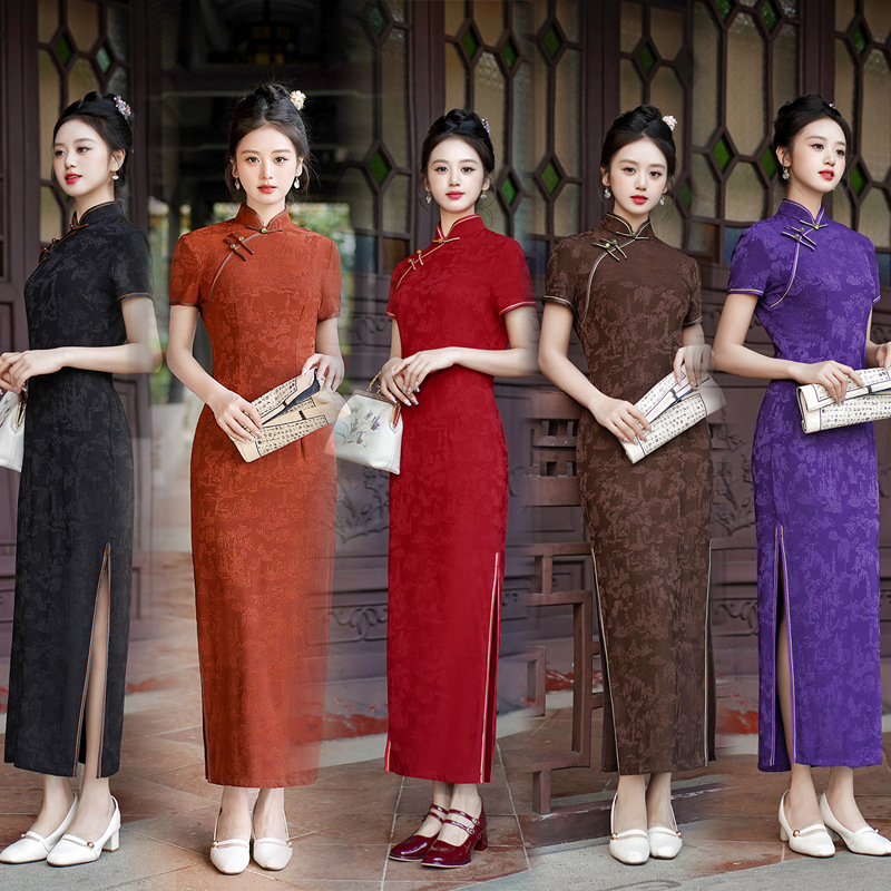 Neues Cheongsam Langes Kleid E – Dresses Bewertung und Preis