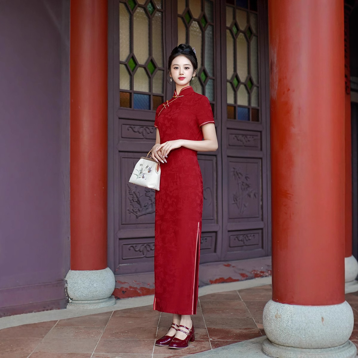 Neues Cheongsam Langes Kleid E – Dresses Bewertung und Preis