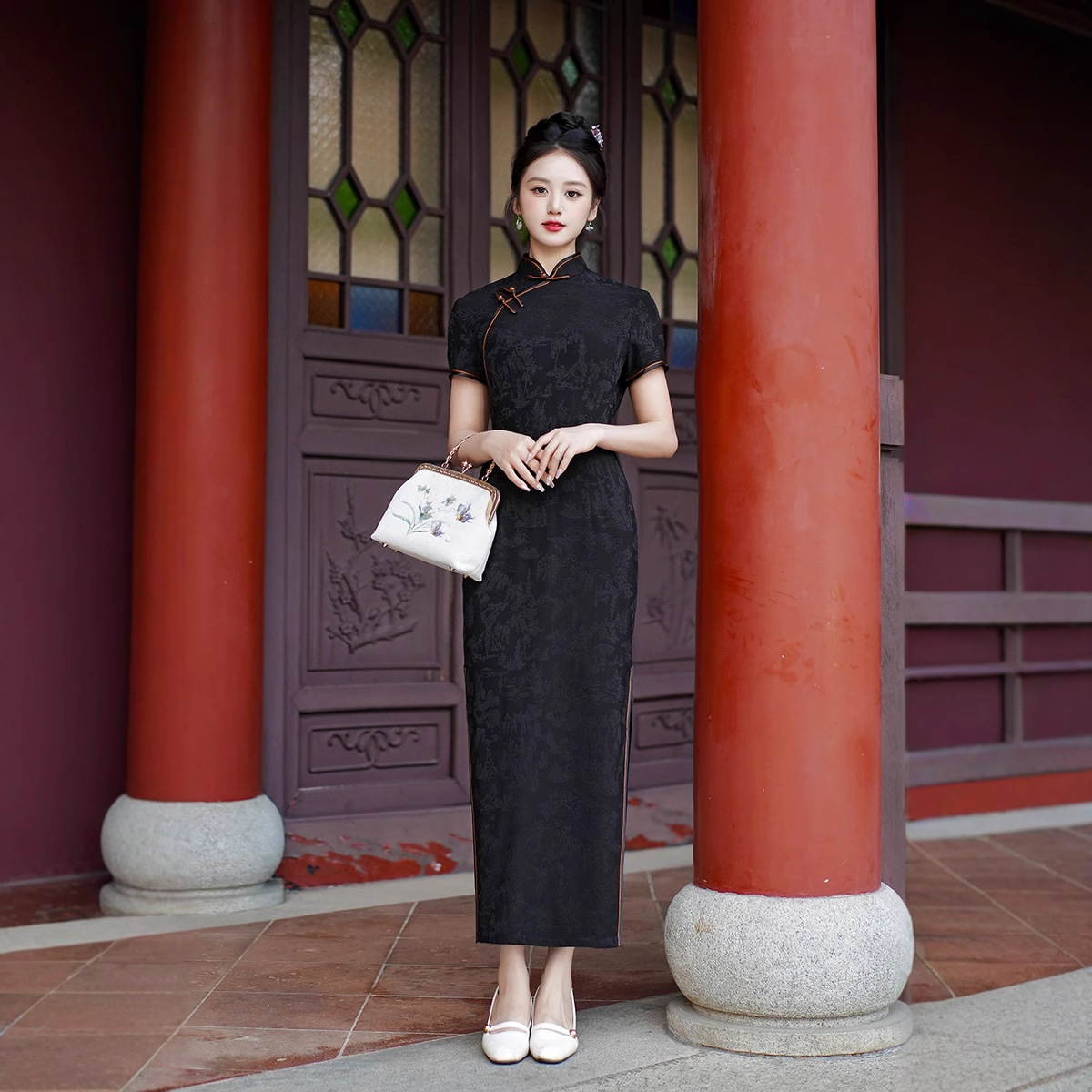 Neues Cheongsam Langes Kleid E – Dresses Bewertung und Preis